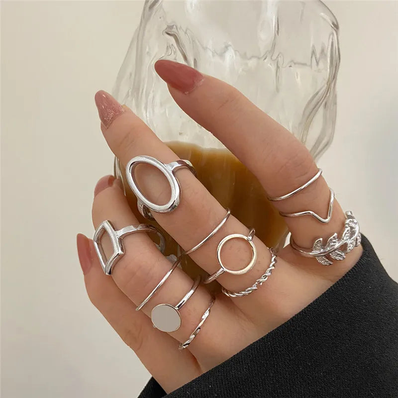 Silver Crystal Rings