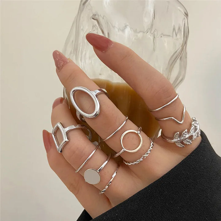 Silver Crystal Rings