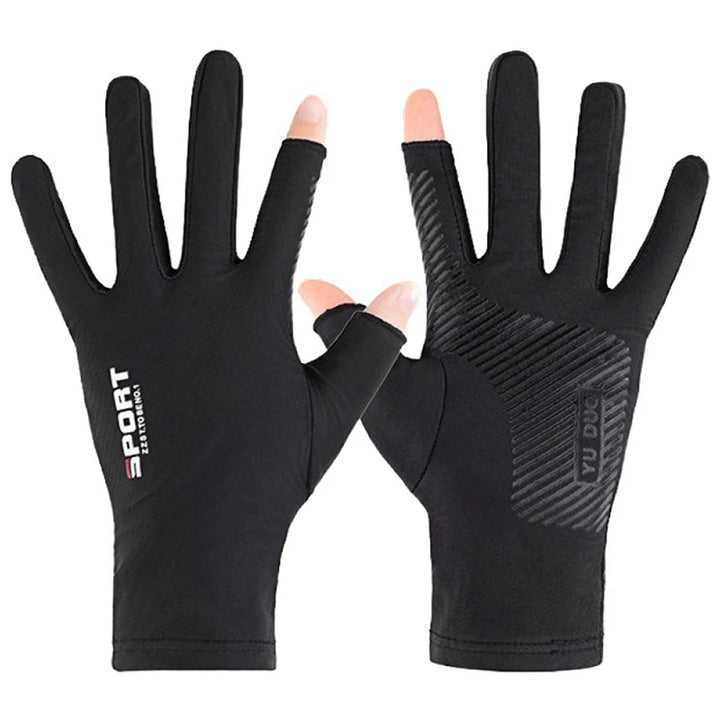 Outdoor Winter Fishing Gloves Waterproof Three Or Two Fingers Cut Anti-slip Climbing Keep Warm Hiking Camping Riding Gloves