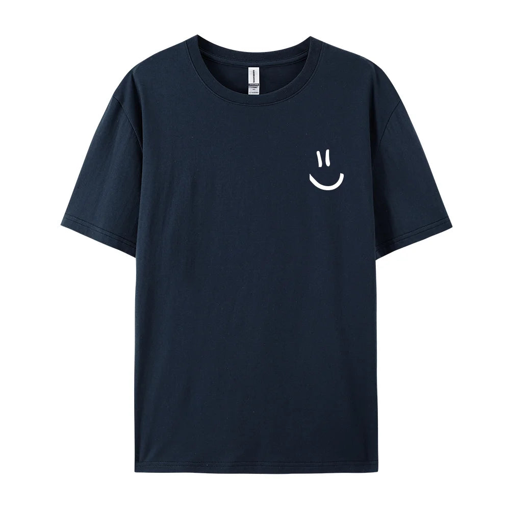 Minimalist Smile Tee – Street Style Summer Top