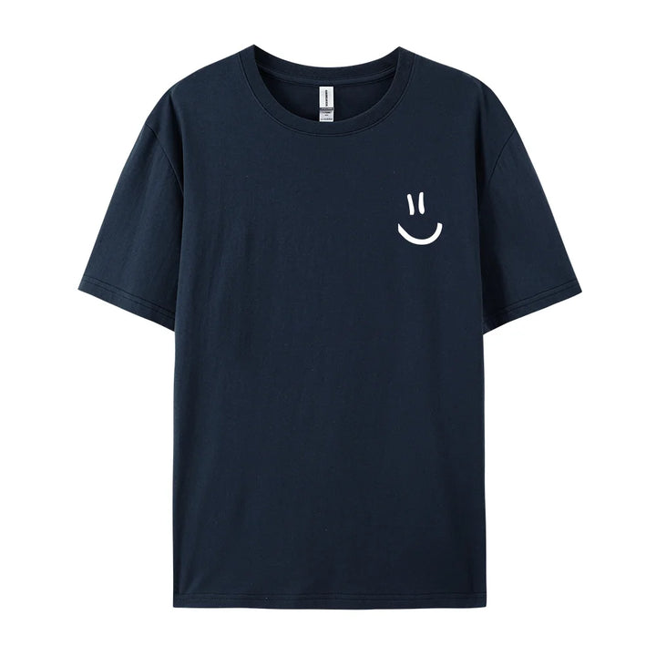 Minimalist Smile Tee – Street Style Summer Top