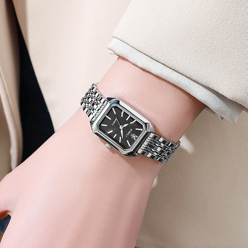 Luxury Stainless Steel Quartz Watch for Women