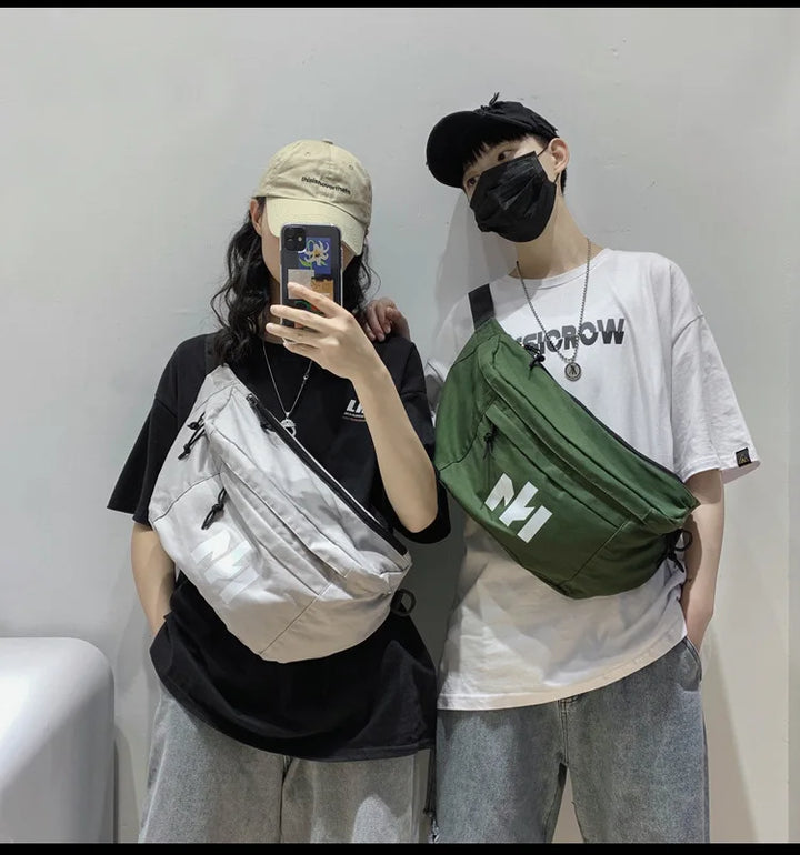 Unisex Fanny Pack – Large Capacity Waist & Chest Bag for Travel & Street Trend