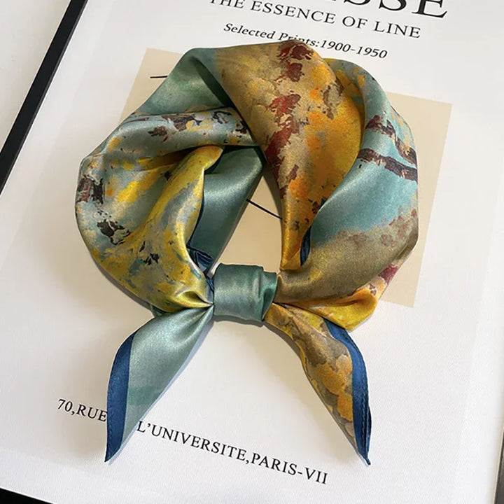 Mulberry Silk Square Scarf – Luxury Bandana & Headwrap for Women