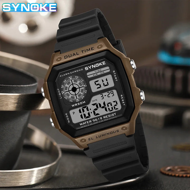 Synoke LED Watch – Waterproof Multifunction for Outdoor & Running