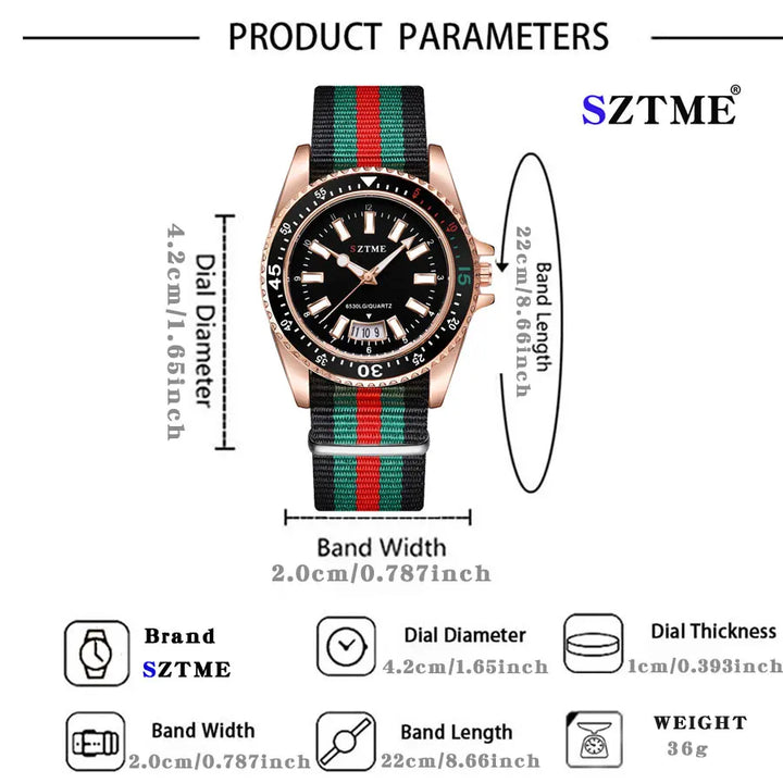Nylon Strap Quartz Watch