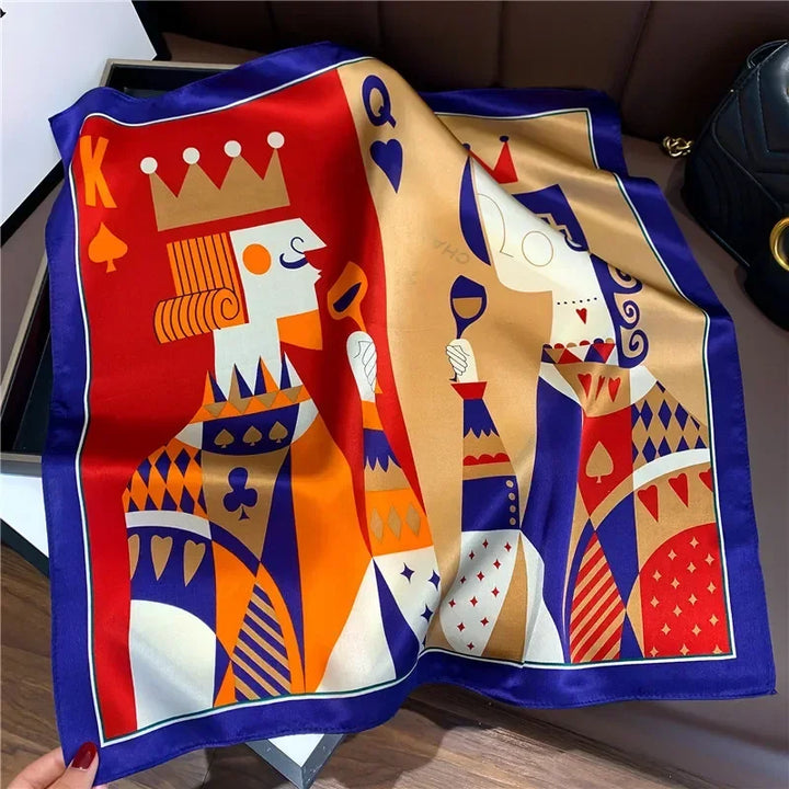 Mulberry Silk Square Scarf – Luxury Bandana & Headwrap for Women