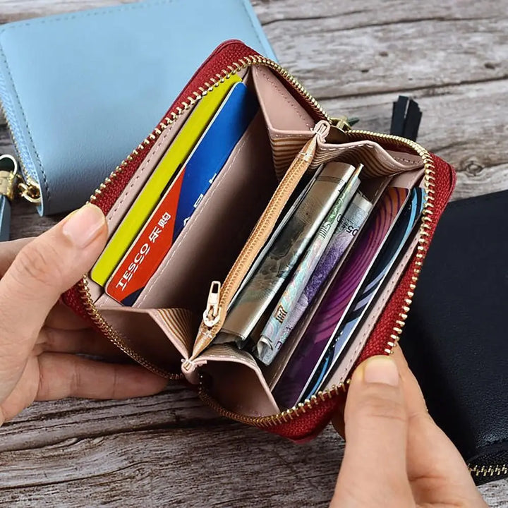 Panda Zipper Wallet – PU Leather Coin Purse with Tassel & Card Holder for Women