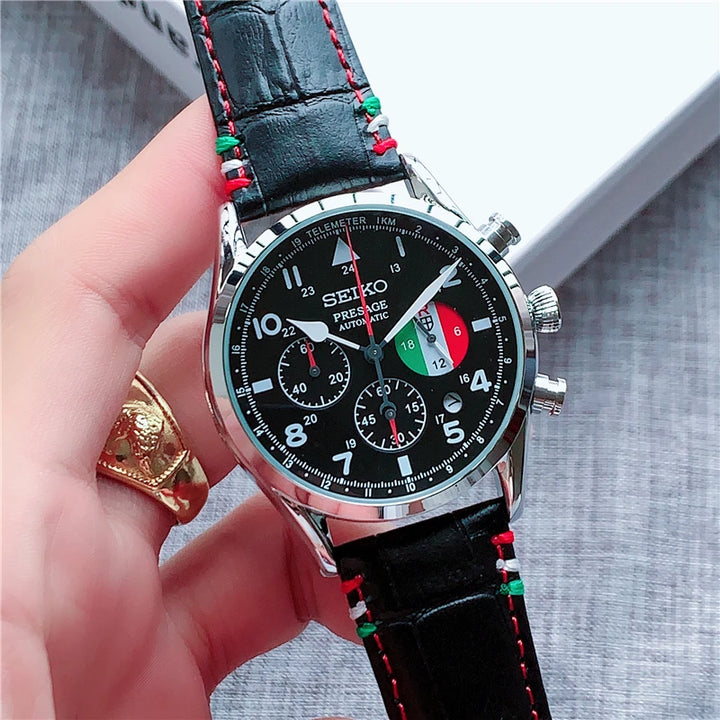Classic Men's Leather Quartz Watch