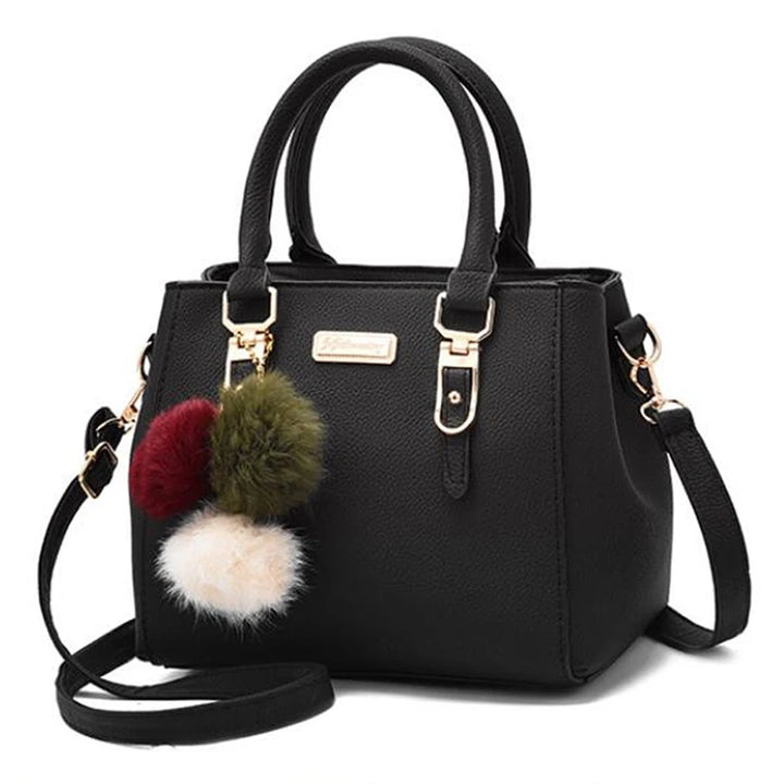 Women's Handbag PU Comfortable Fabric Hardware Buckle Large Capacity Simplicity Single Shoulder Crossbody Bag for Female