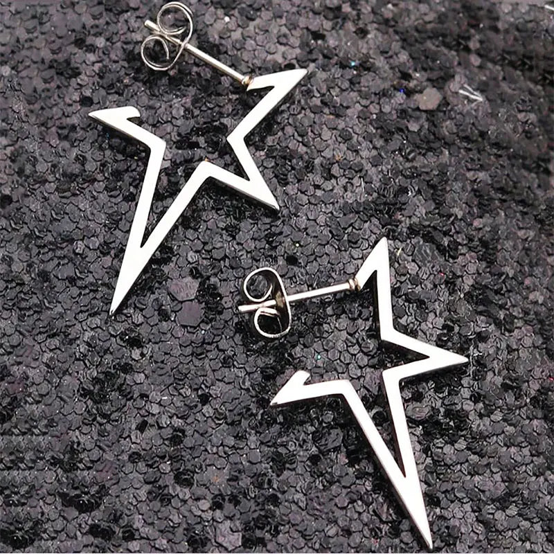 Y2K Punk Star Alien Earrings