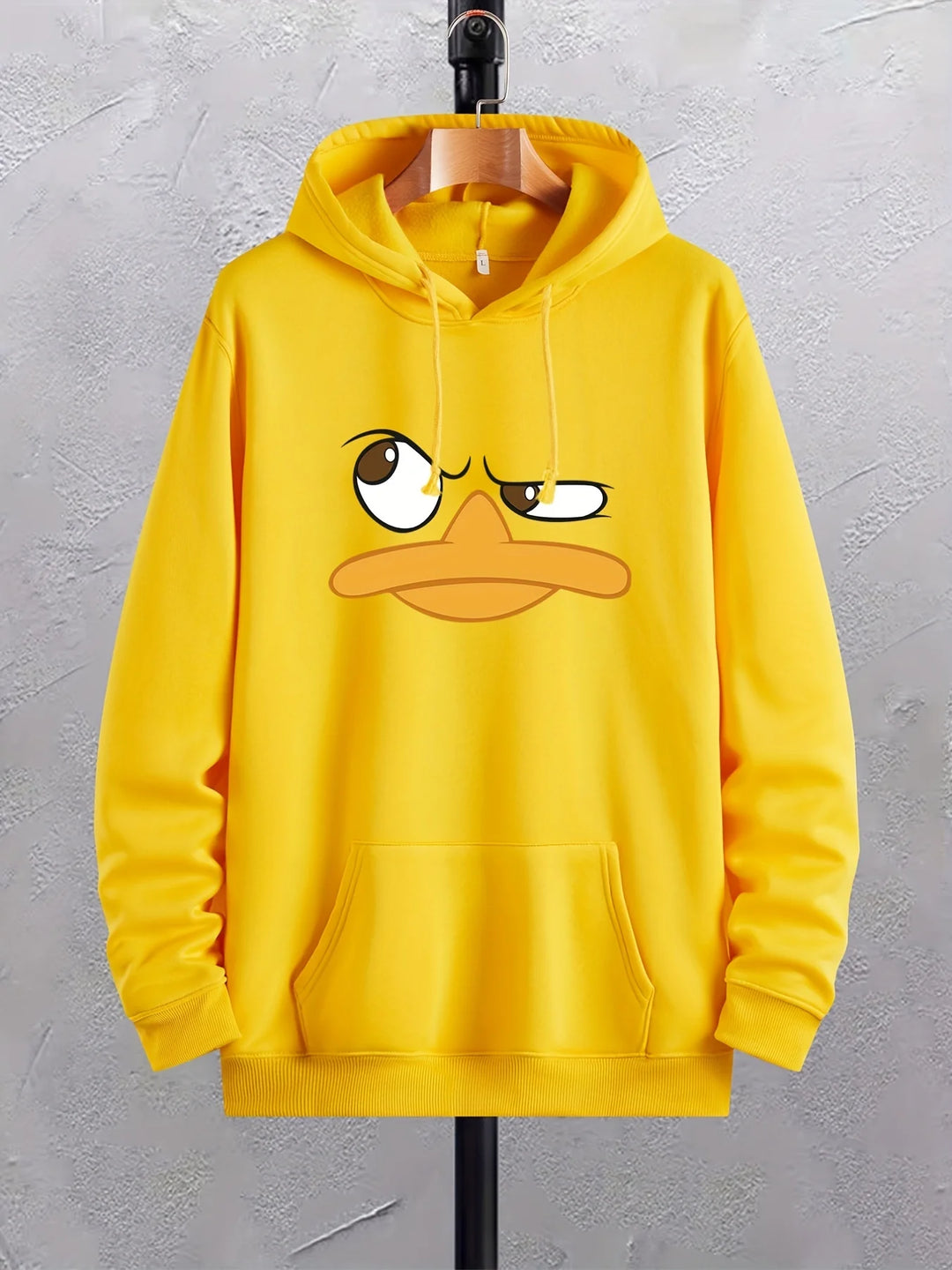 Cartoon Duck Graphic Hoodie