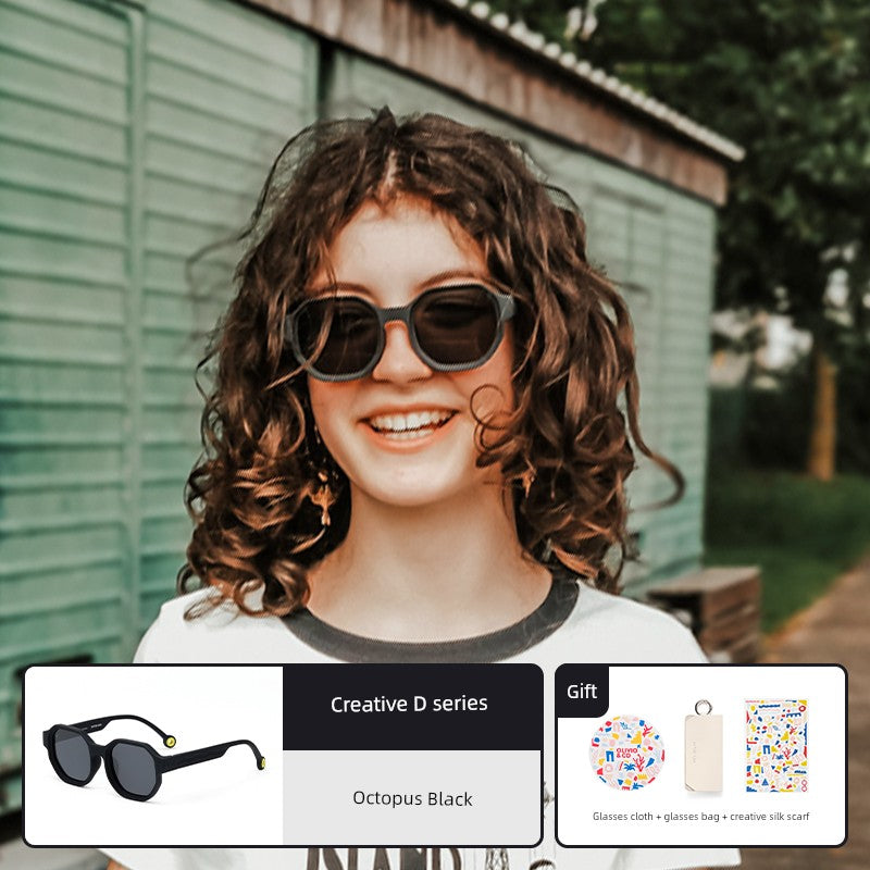 Olivioco Creative Parent-Child Eye Protection Men's and Women's Sunglasses