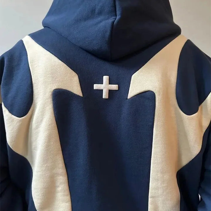Y2K Devil Letter Zip Hoodie