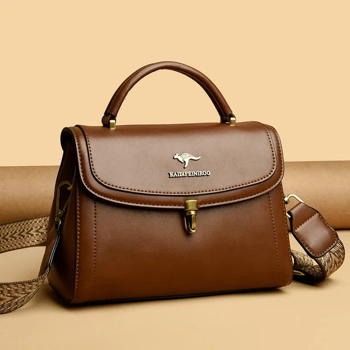 High Quality PU Leather Handbag Purse Women's Bag Solid Color Shoulder Crossbody Bags Lady Messenger Small Tote for Women Girls
