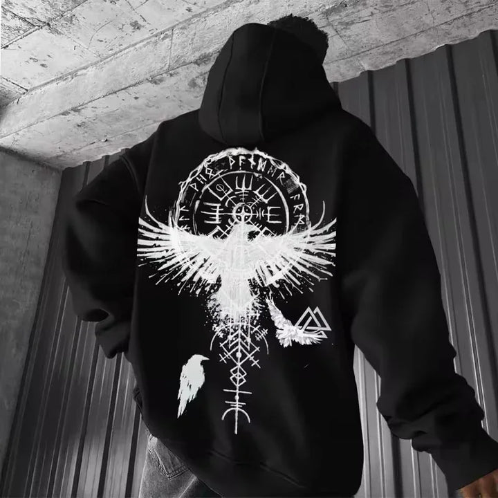 Viking Totem Eagle Hoodie