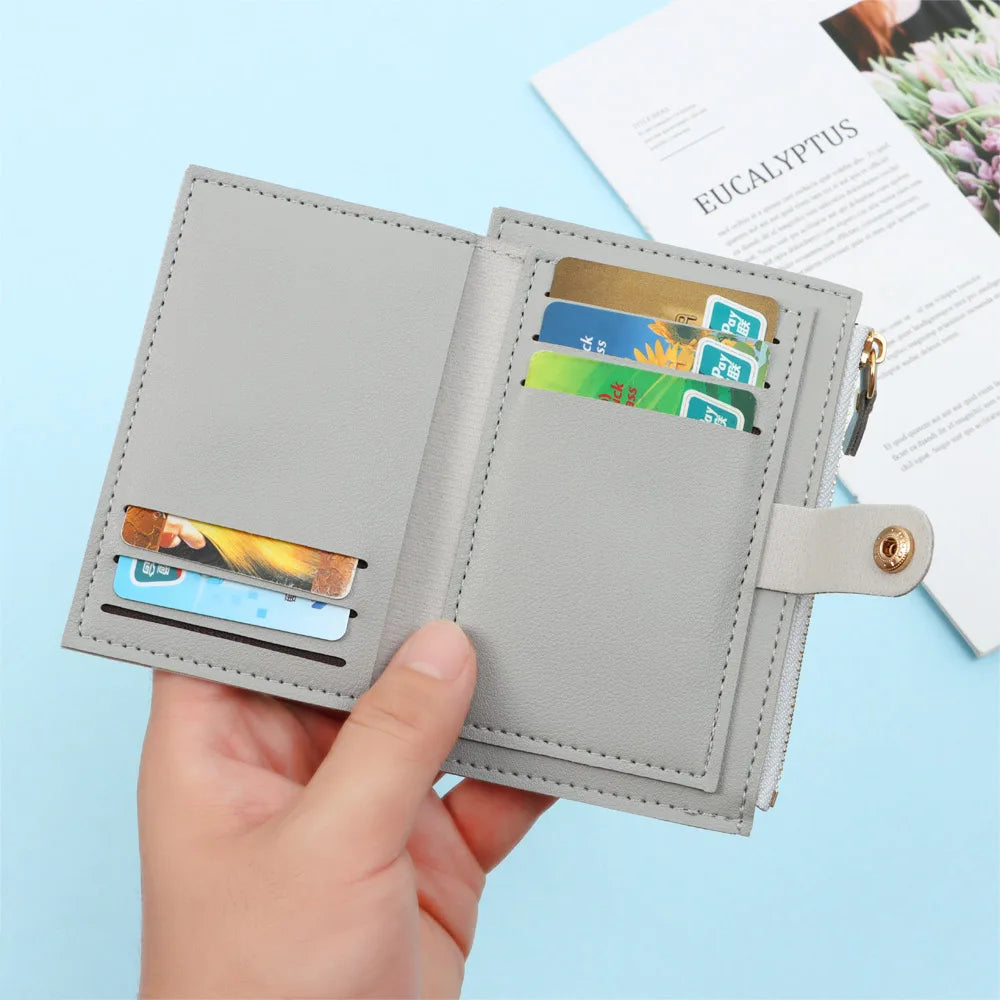 Cute Mini PU Leather Wallet – Coin Purse & Card Holder