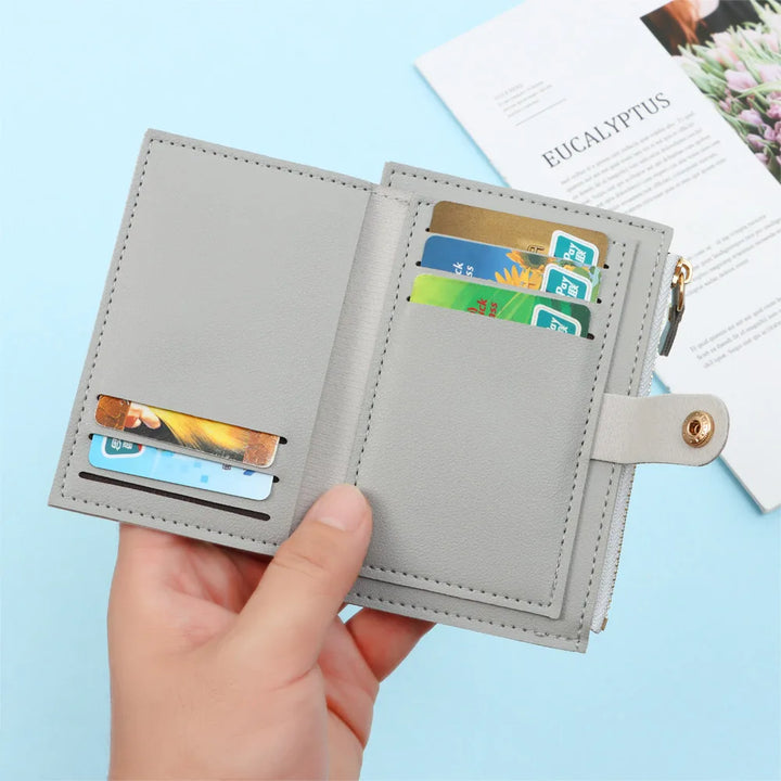 Cute Mini PU Leather Wallet – Coin Purse & Card Holder