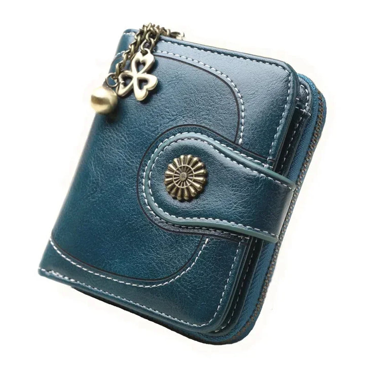 Short Hasp Wallet – PU Leather Coin Purse & Card Holder for Women