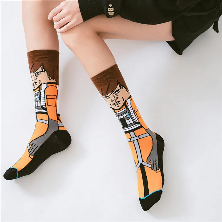 1 pair Autumn Winter Anime Socks Movie Men socks Cosplay Socks Skateboard sock Long Casual versatile Novelty Women's Socks 37-45