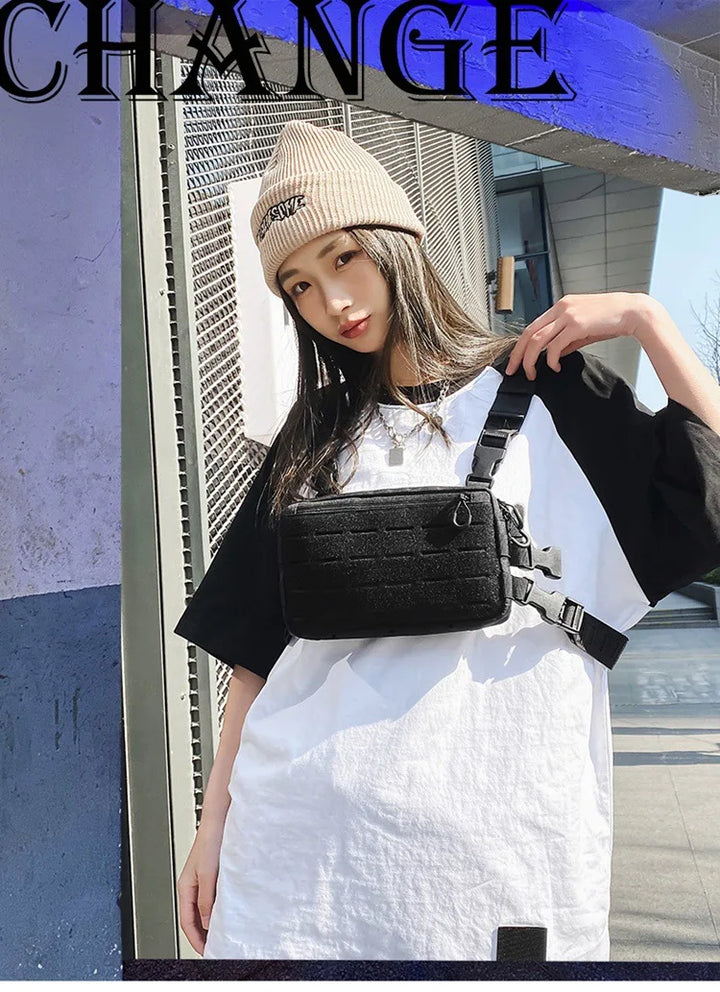 Outdoor Chest Rig – Functional Crossbody Waist Bag for Unisex Streetwear