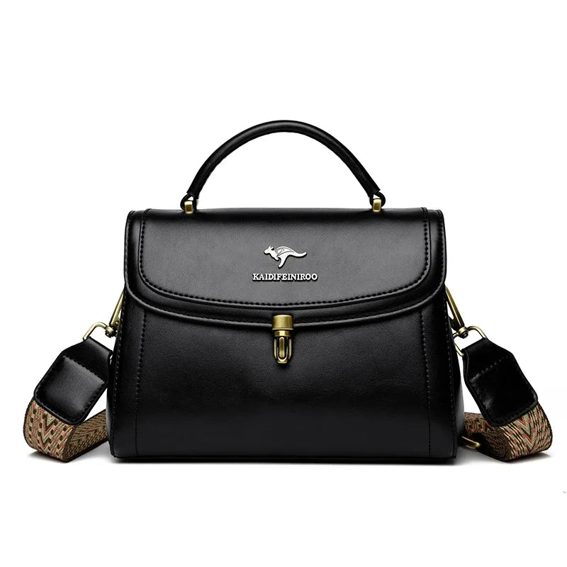 High Quality PU Leather Handbag Purse Women's Bag Solid Color Shoulder Crossbody Bags Lady Messenger Small Tote for Women Girls