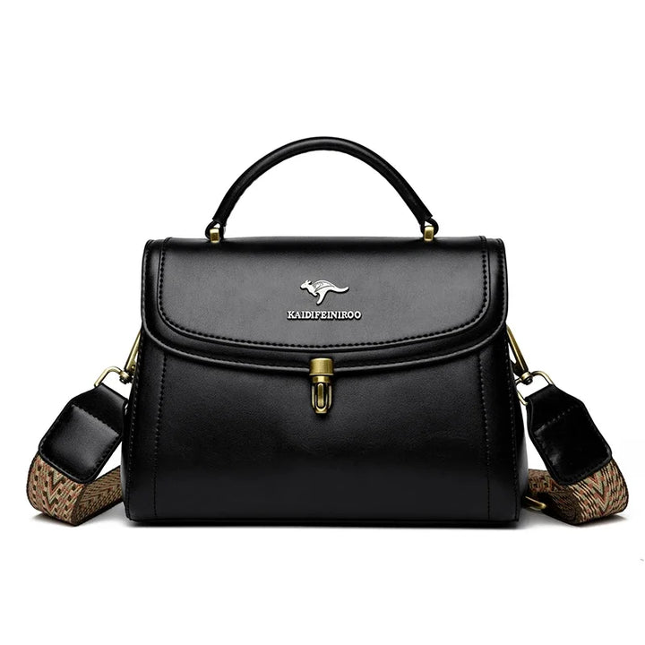 High Quality PU Leather Handbag Purse Women's Bag Solid Color Shoulder Crossbody Bags Lady Messenger Small Tote for Women Girls