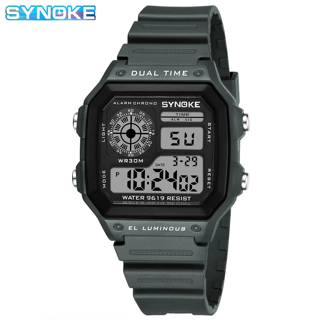 Synoke LED Watch – Waterproof Multifunction for Outdoor & Running