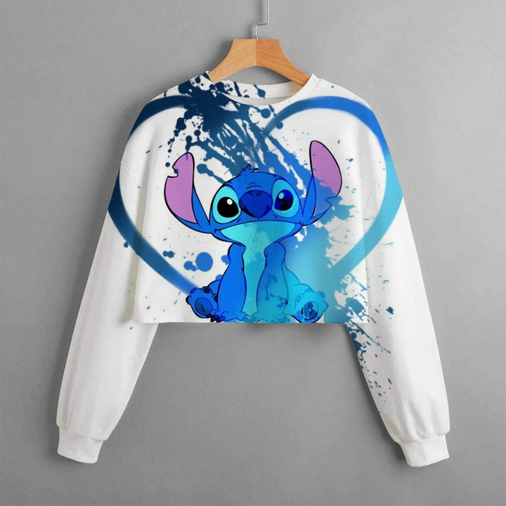 Girls' Stitch Crop Hoodie