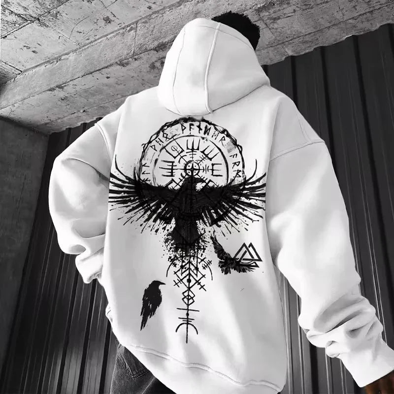 Viking Totem Eagle Hoodie