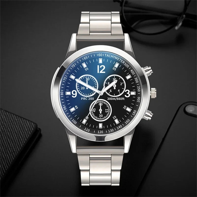 Luxury Business Watch – Men’s Stainless Steel Quartz Timepiece