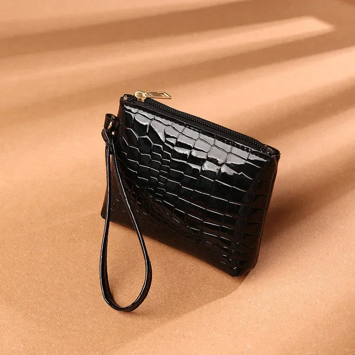 Solid Color Coin Purse – PU Leather Mini Wallet with Zipper for Women & Girls