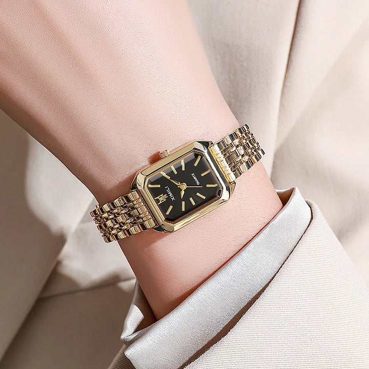 Luxury Stainless Steel Quartz Watch for Women