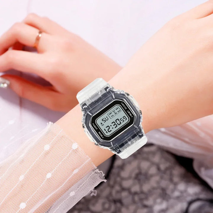 Transparent LED Sports Watch