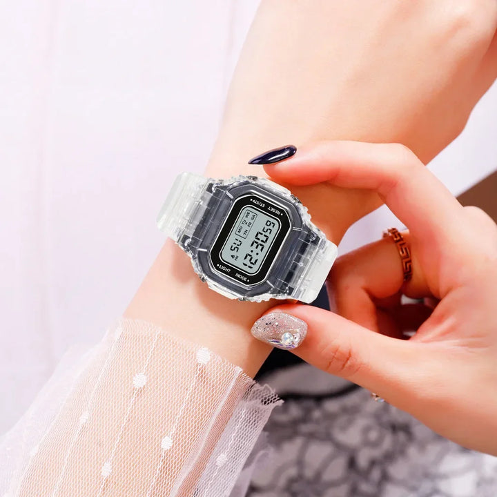 Transparent LED Sports Watch