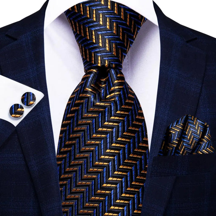 Hi-Tie 8.5cm Business Black Solid Paisley 100% Silk Men's Tie Neck Strip Ties for Men Formal Luxury Wedding Neckties Gravatas