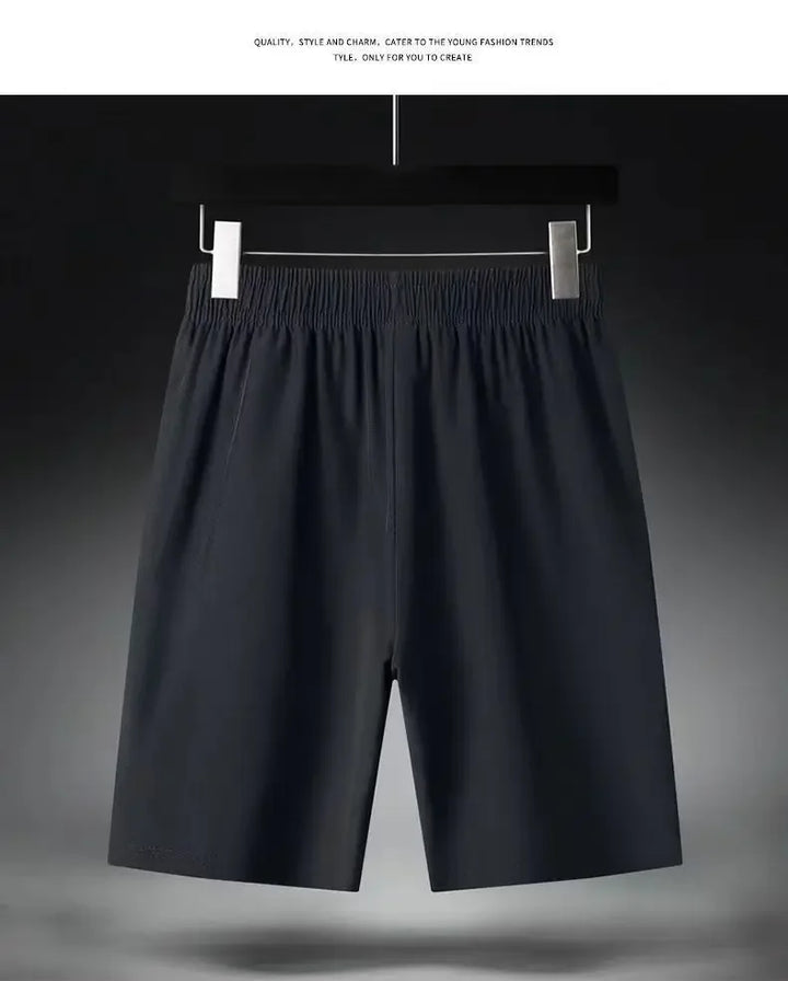 Summer Men Shorts Ice Silk Running Gym Sport Shorts Quick Dry Breathable Beach Short Pant Fitness Jogging Cool Casual Sportswear