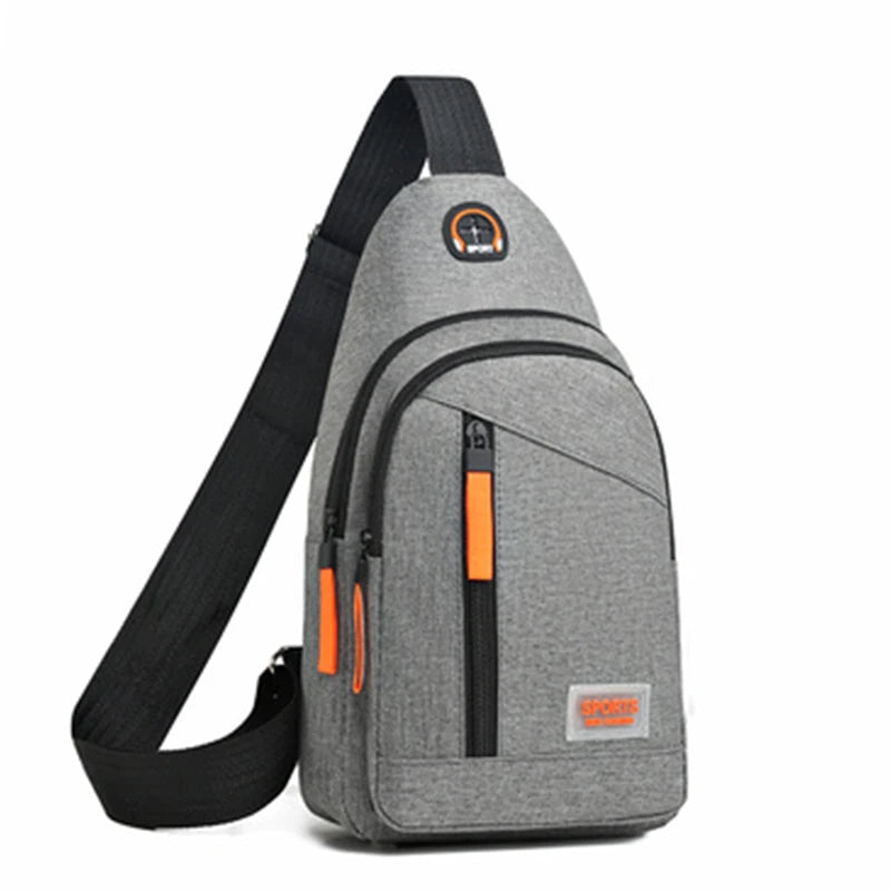 Unisex square bag, men's and women's new chest bag, single shoulder crossbody bag, chest crossbody bag, fashionable and versatil