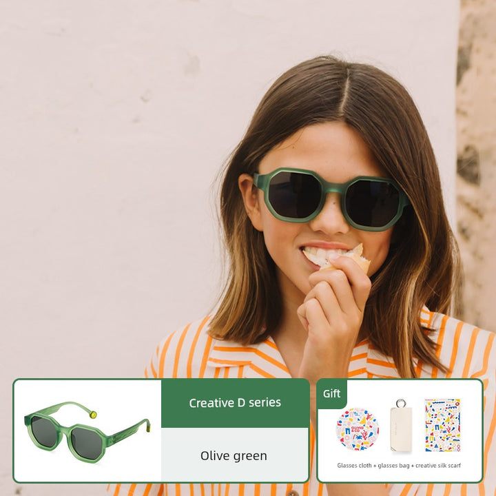 Olivioco Creative Parent-Child Eye Protection Men's and Women's Sunglasses