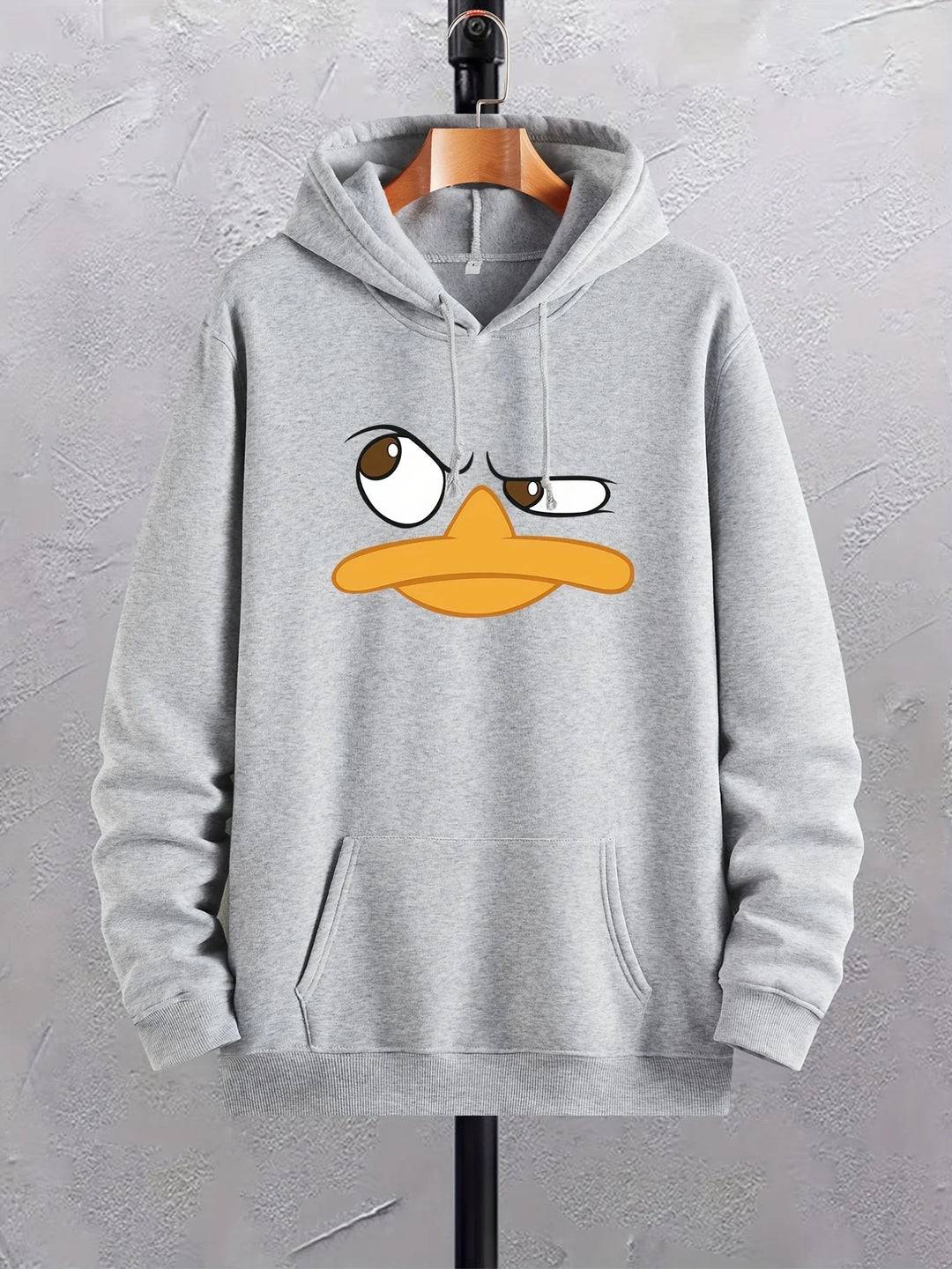 Cartoon Duck Graphic Hoodie