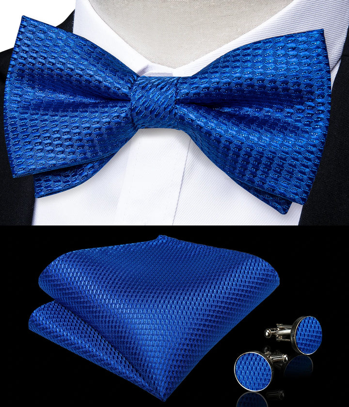 Men’s Pre-tied Bow Tie Set – Wedding & Groom Accessories