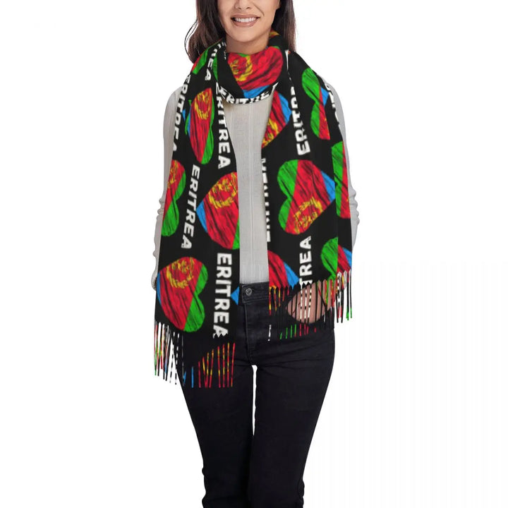 Eritrean Pride Scarf – Custom Bufanda & Holiday Wrap
