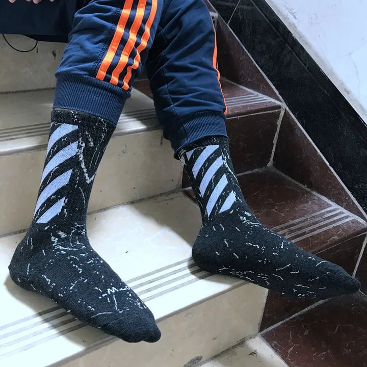 Men's Socks Spring Summer Breathables United States Street Skateboarding Hip Hop Fashion Socks Solid Color Thin Socks Wholesales