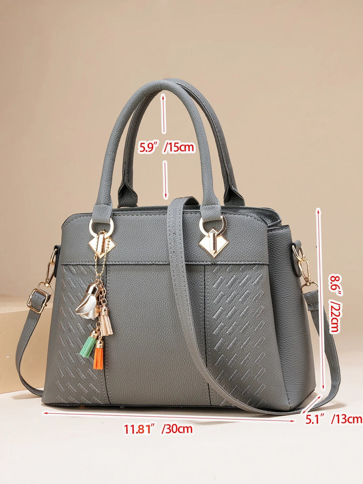Fashionable Embroidered Handbag for Women, Crossbody, Flow, Su, Large Capacity Women's Shoulder Bag