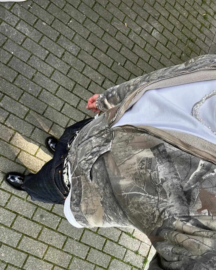 Retro zip up Hoodie