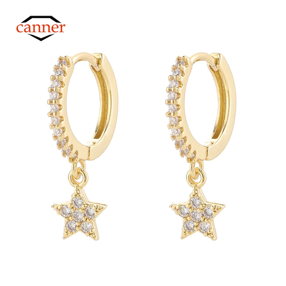 ZirconBloom™ Star Drop Earrings