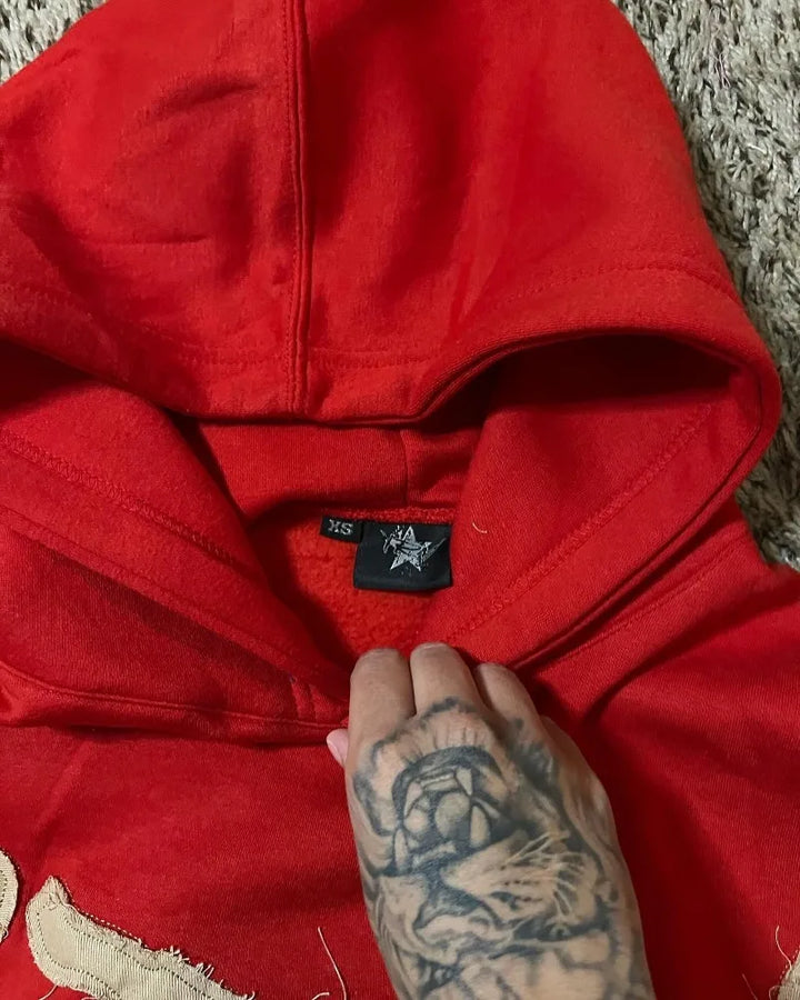 Y2K Letter Print Hoodie