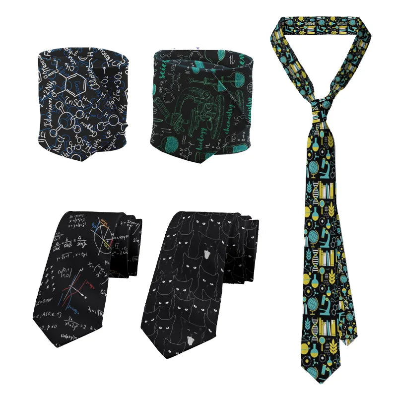 Creative Mathematical Formula Tie – Science & Business Accessories