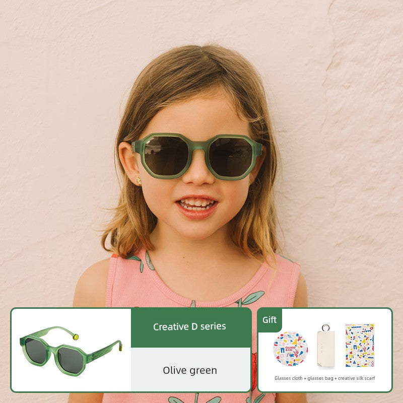 Olivioco Creative Parent-Child Eye Protection Men's and Women's Sunglasses