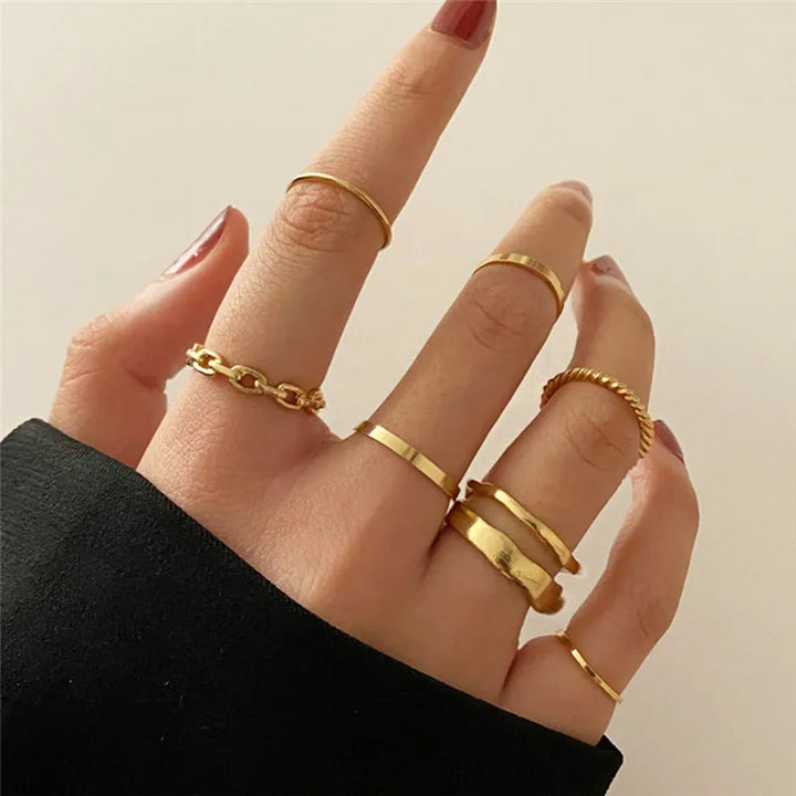 Silver Crystal Rings